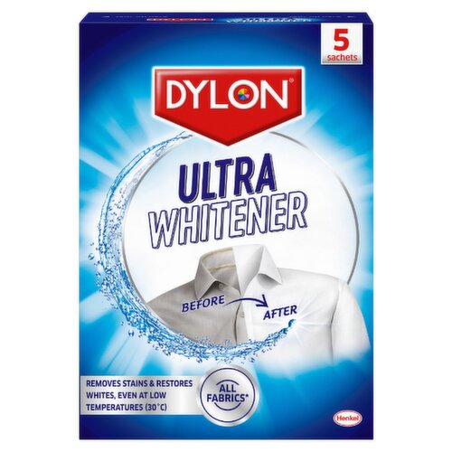 Dylon Ultra Whitener Laundry Sachet 5 x 30g
