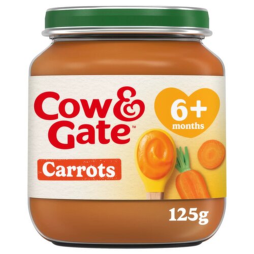 Cow & Gate Carrot Baby Food Snack Jar, 6+ Months, 125g