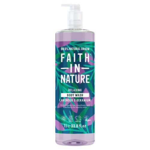 Faith in Nature Lavender & Geranium Body Wash 1l