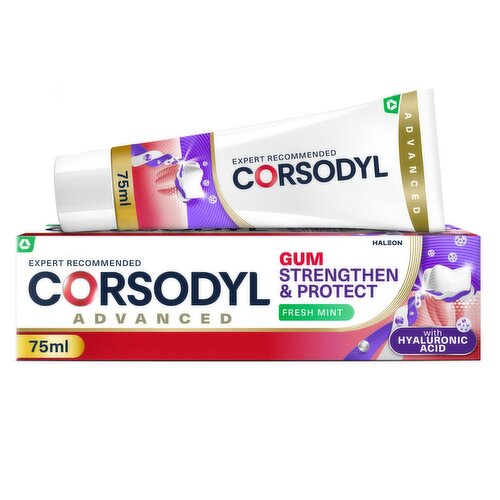 Corsodyl Gum Strengthen & Protect Toothpaste, Fresh Mint, 75 ml
