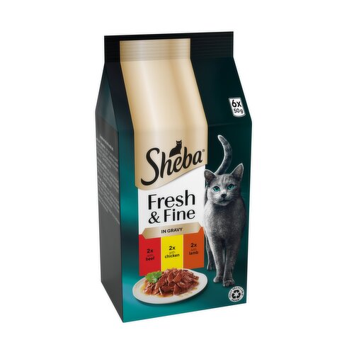Sheba Fresh & Fine in Gravy 6 x 50g