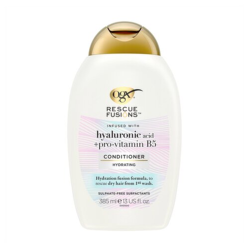 OGX Rescue Fusions Hyaluronic Acid + pro-vitamin B5 Conditioner 385ml