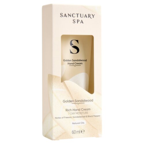 Sanctuary Spa Golden Sandalwood Rich Hand Cream 60ml