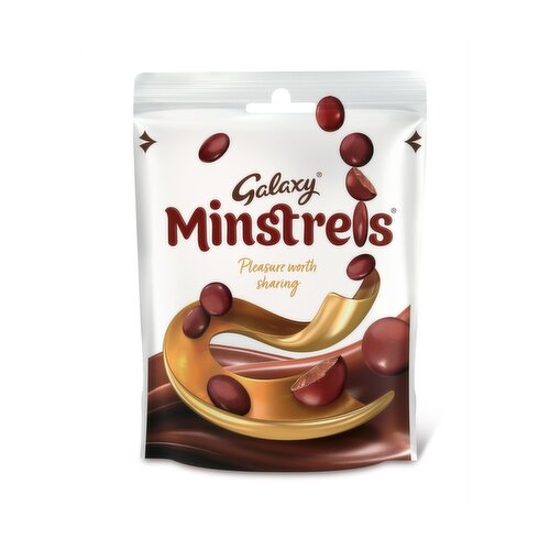 Galaxy Minstrels Milk Chocolate Buttons Pouch Bag 118g