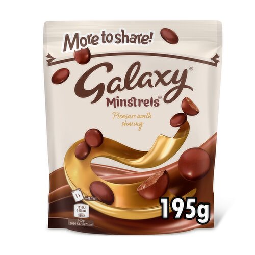 Galaxy Minstrels Buttons Chocolate Bag 195g
