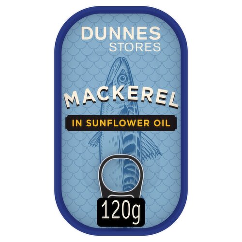 Dunnes Stores Mackerel in Sunflower Oil 120g