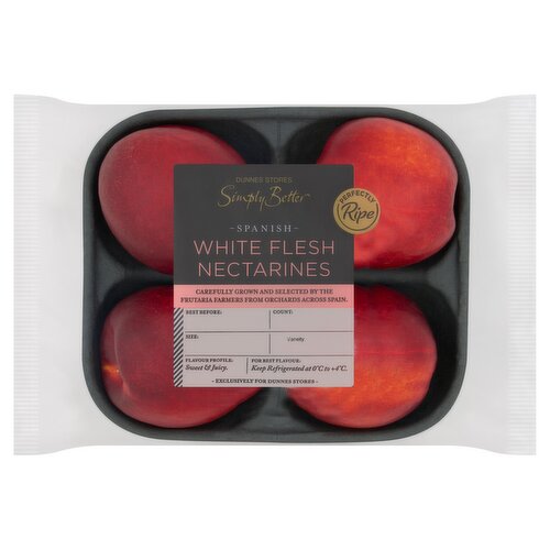 Dunnes Stores Simply Better 4 Spanish White Flesh Nectarines