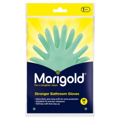 Marigold Stronger Bathroom Gloves M 7.5 1 Pair