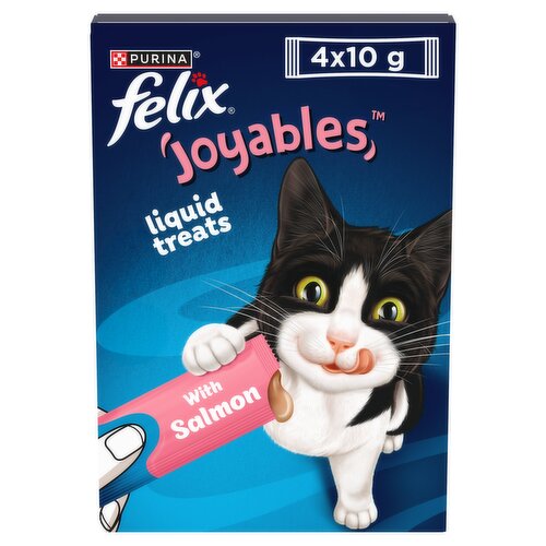 FELIX Joyables Liquid with Salmon Cat Treat 4x10g
