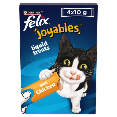 FELIX Joyables Liquid with Chicken Cat Treat 4x10g