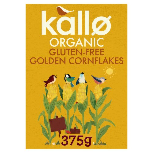 Kallo Organic Gluten-Free Golden Cornflakes 375g
