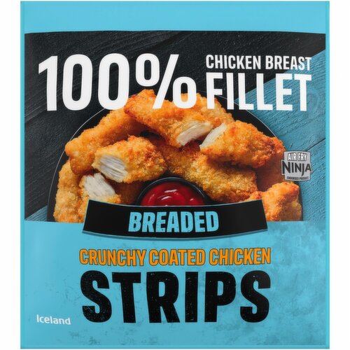 Iceland Breaded Crunchy Coated Chicken Strips 500g