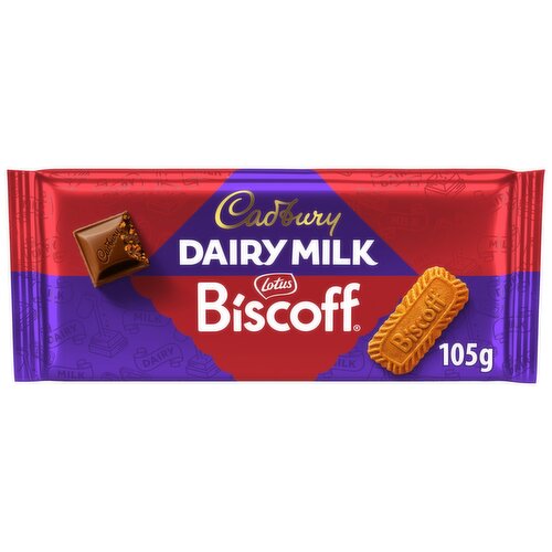 Cadbury Dairy Milk Biscoff Biscuit Chocolate Bar 105 g