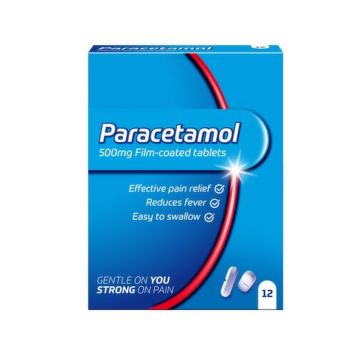 Paracetamol Film Coated Tablets 12s