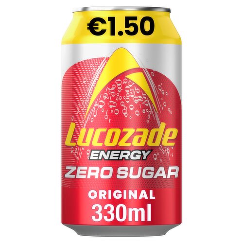 Lucozade Energy Zero Sugar Drink Original 330ml €1.50 PMP