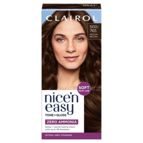 Clairol Nice'n Easy Tone + Gloss Semi Permanent Hair Dye - 500/765 Medium Brown