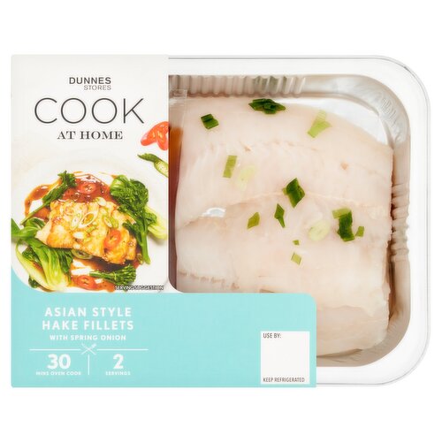 Dunnes Stores Cook at Home Asian Style Hake Fillets with Spring Onion 245g
