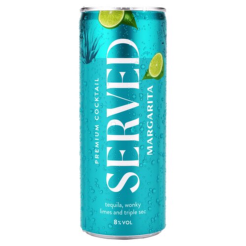 Served Margarita Premium Cocktail 250ml