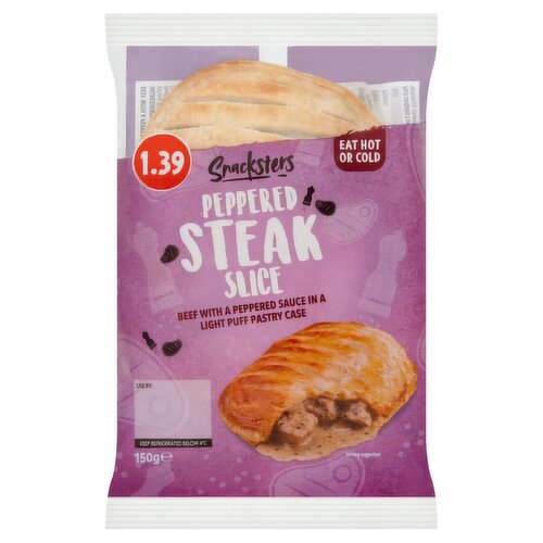 Snacksters Peppered Steak Slice 150g