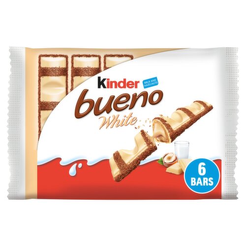Kinder  Bueno White Milk and Hazelnuts Bueno Bars 3 x 39g