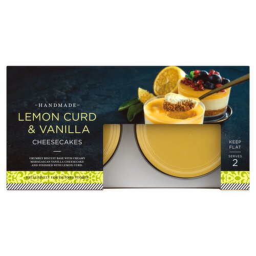 Dunnes Stores Simply Better Handmade Lemon Curd & Vanilla Cheesecakes 2 x 100g (200g)