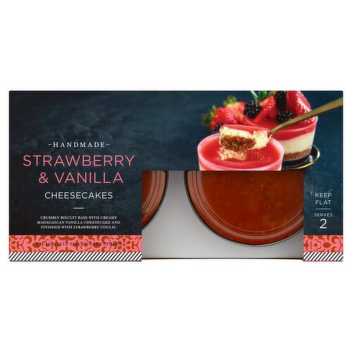 Dunnes Stores Simply Better Handmade Strawberry & Vanilla Cheesecakes 2 x 100g (200g)