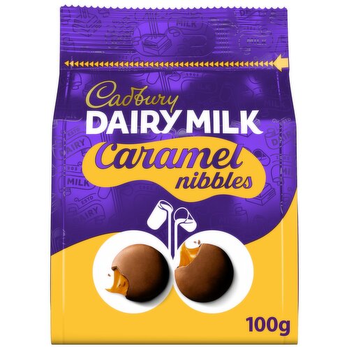 Cadbury Dairy Milk Chocolate Caramel Nibbles Bag 100g