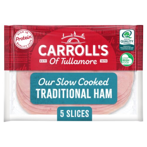 Carroll's of Tullamore Slow Cooked Traditional Ham Slices 80g