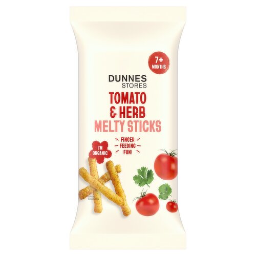 Dunnes Stores Tomato & Herb Melty Sticks 7+ Months 16g