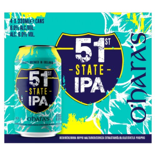 O'Hara's 51st State IPA 4 x 330ml