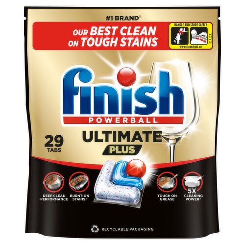 Finish Ultimate Plus All In One Dishwasher Tablets Regular - 29 Tabs