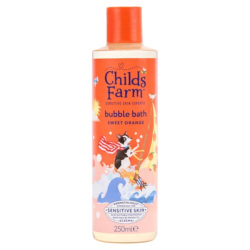 Childs Farm Sweet Orange Bubble Bath 250ml Gentle Formula for Kids, Babies & Sensitive Skin