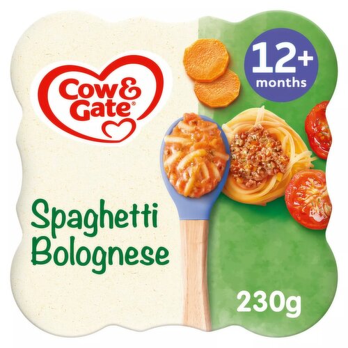 Cow & Gate Spaghetti Bolognese Baby Food Meal, 12+ Months, 230g