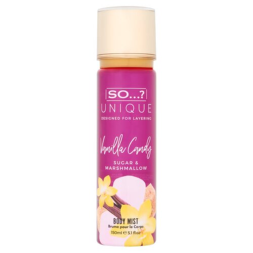 So...? Unique Vanilla Candy Sugar & Marshmallow Body Mist 150ml