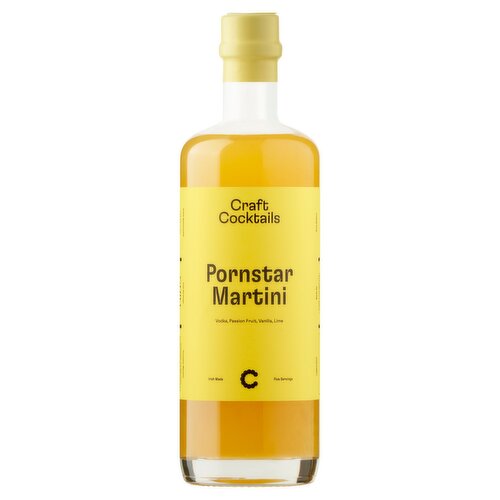 Craft Cocktails Vodka, Passion Fruit, Vanilla, Lime Pornstar Martini 500ml
