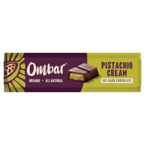 Ombar Pistachio Cream 60% Dark Chocolate 42g