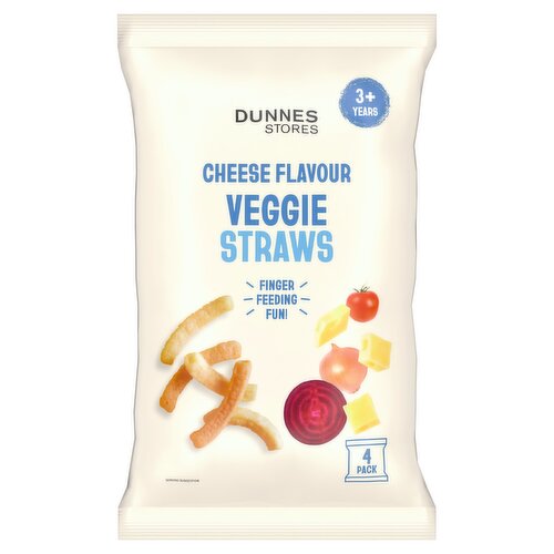 Dunnes Stores Cheese Flavour Veggie Straws 3+ Years 4 x 12g (48g)
