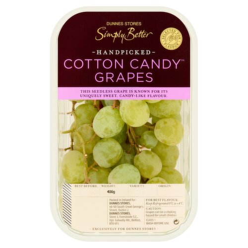 Simply Better Handpicked Cotton Candy Grapes 400g