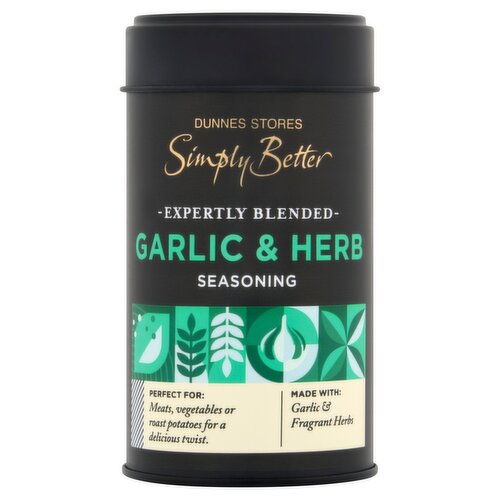 Dunnes Stores Simply Better Expertly Blended Garlic & Herb Seasoning 120g