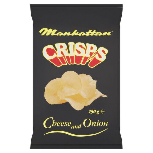 Manhattan Crisps Cheese and Onion 150g