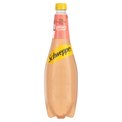 Schweppes Pink Grapefruit Soda 1L