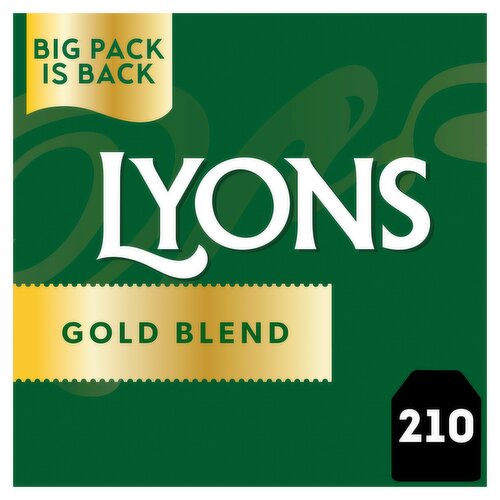 Lyons Gold Blend 210 Biodegradable Tea Bags 609g