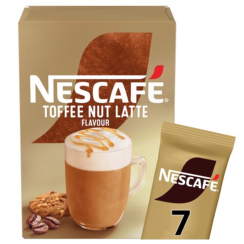 Nescafe Toffee Nut Latte Instant Coffee 7 x 18.6g Sachets