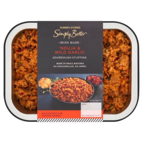Dunnes Stores Simply Better 'Nduja & Wild Garlic Sourdough Stuffing 225g