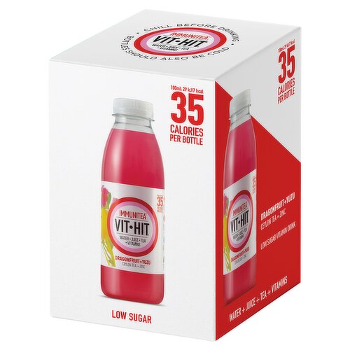 Vit Hit Dragonfruit + Yuzu Ceylon Tea + Zinc 4 x 500ml
