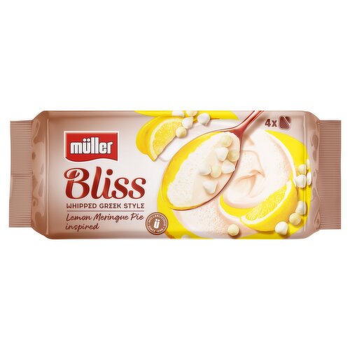 Muller Bliss Whipped Greek Yogurt with Lemon Meringue Pie  