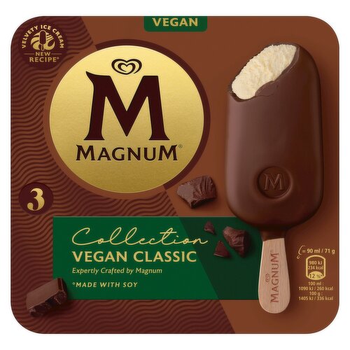 Magnum Vegan Ice Cream Sticks Classic 3x 90 ml 
