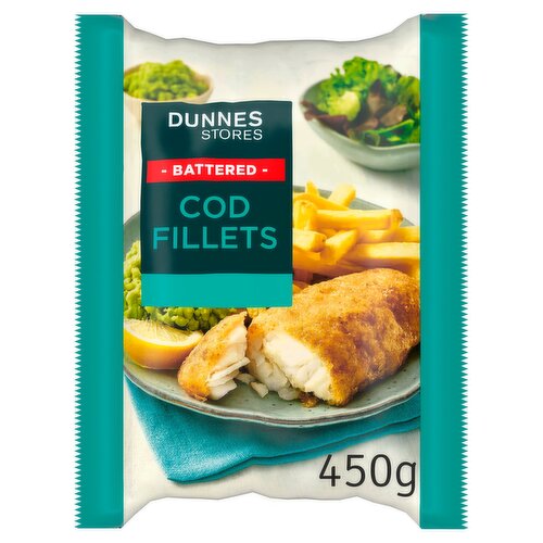 Dunnes Stores Battered Cod Fillets 450g