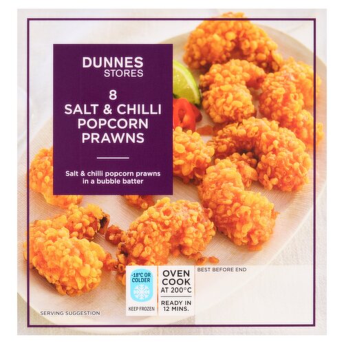 Dunnes Stores 8 Salt & Chilli Popcorn Prawns 120g