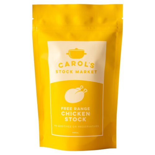 Carol's Stock Market Free Range Chicken Stock 500ml